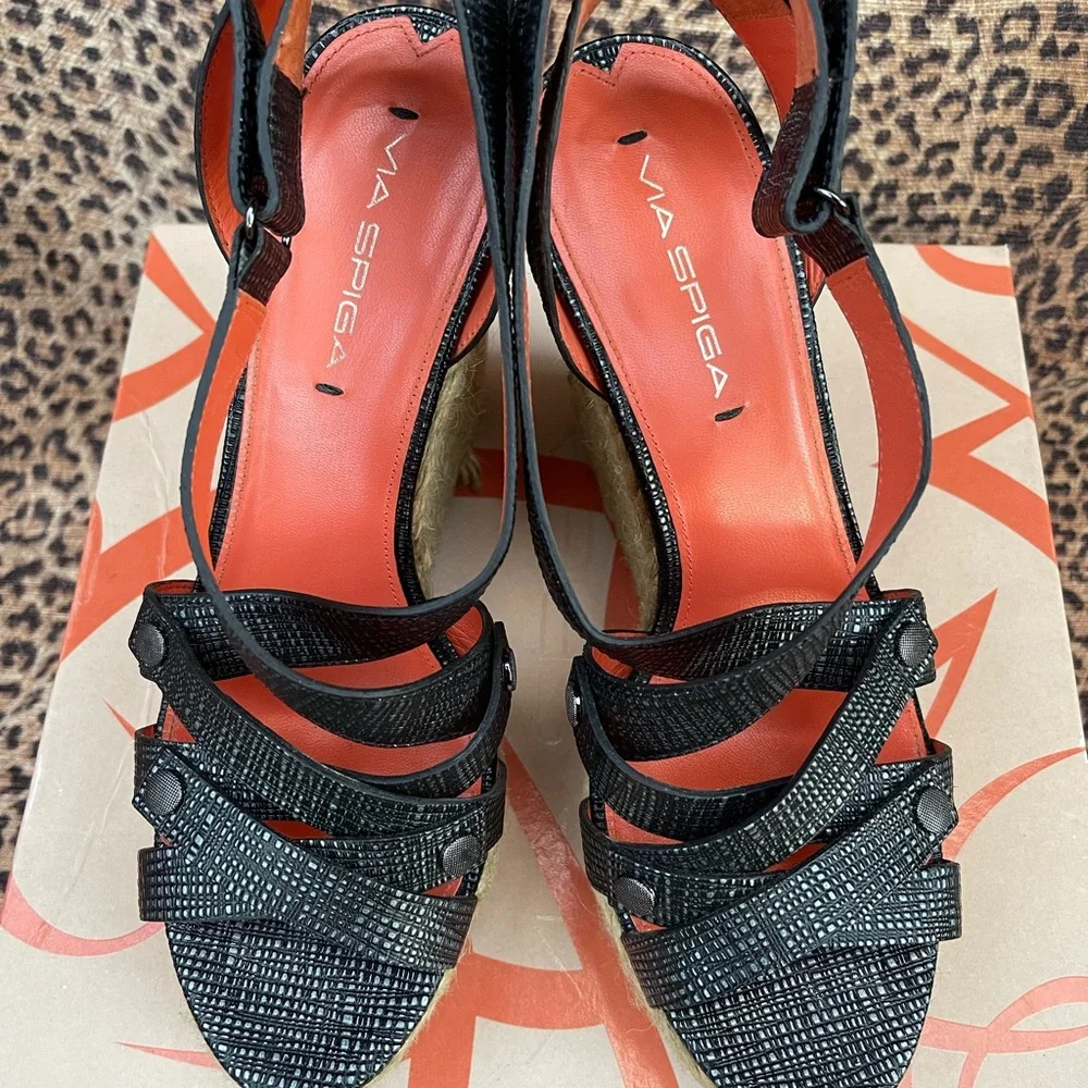 Via Spiga black strappy sandals - Picture 8 of 8